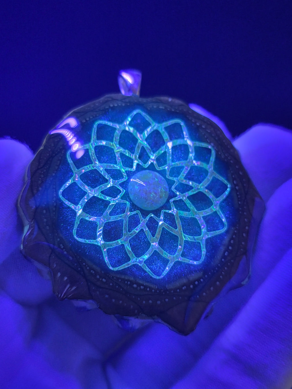 X-Large Knobcone Pinecone W/ Bello Opal .925 Sterling Silver Bail
