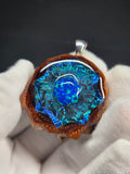 Medium Knobcone Pinecone W/ Bello Opal .925 Sterling Silver Bail