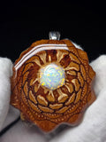Large Knobcone Pinecone W/Bello Opal .925 Sterling Silver Bail